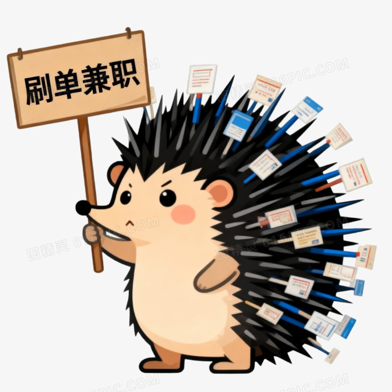 卡通手绘风网络诈骗免抠元素
