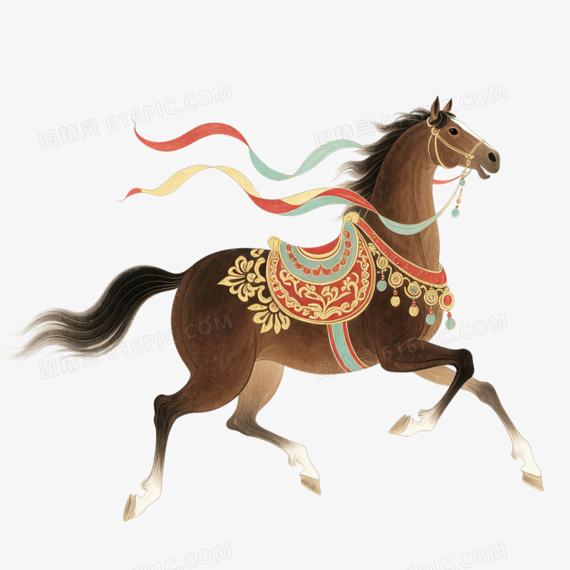 马年马形象免抠元素