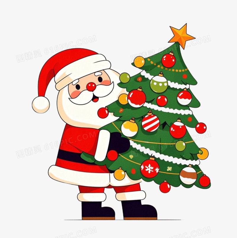 卡通圣诞节免抠元素
