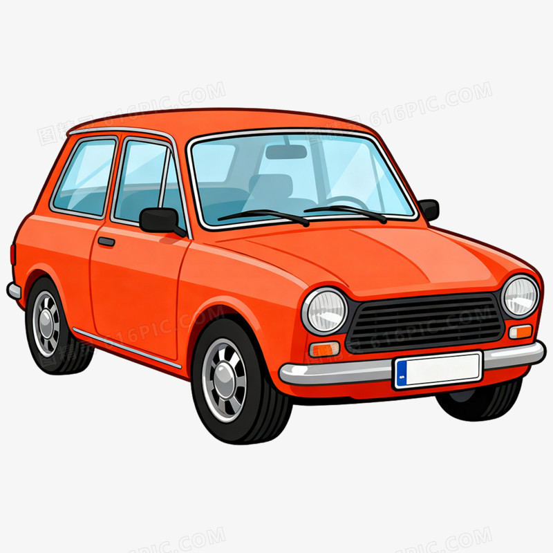 卡通手绘交通工具私家车免抠元素