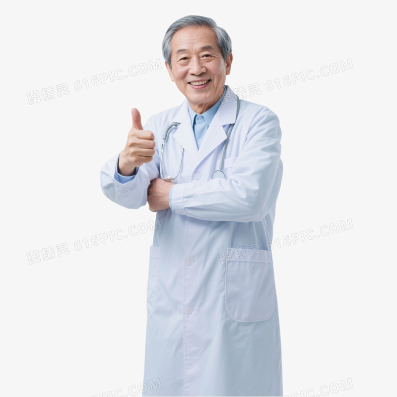 摄影风格医生形象免抠元素