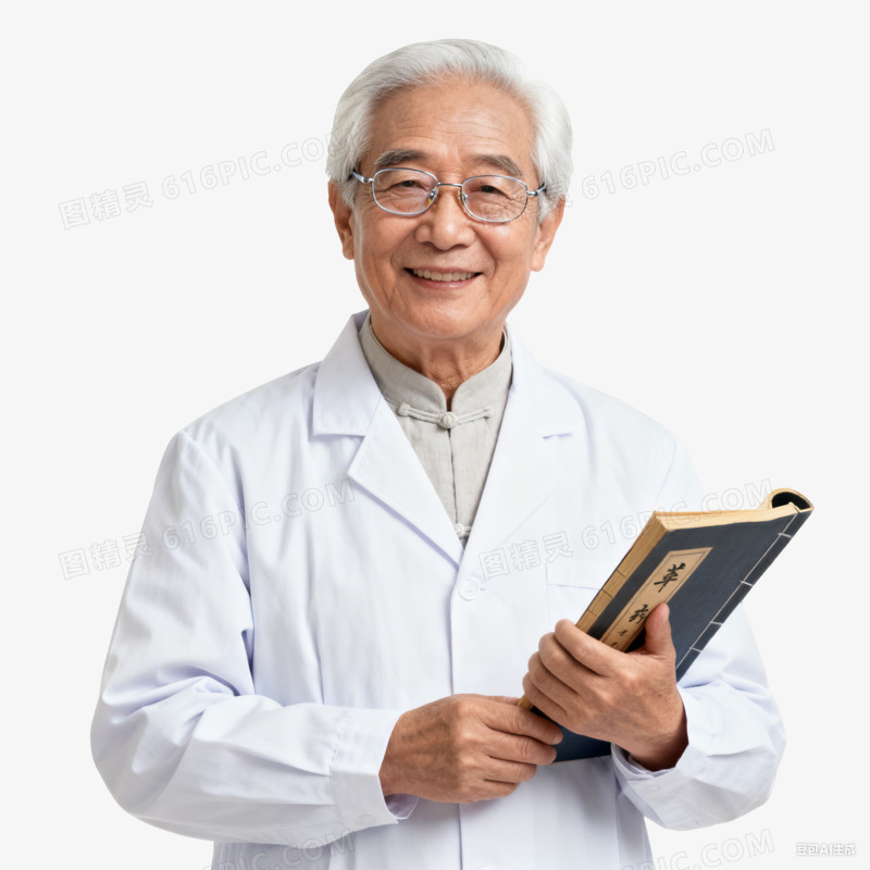 实拍中年医生职业形象元素