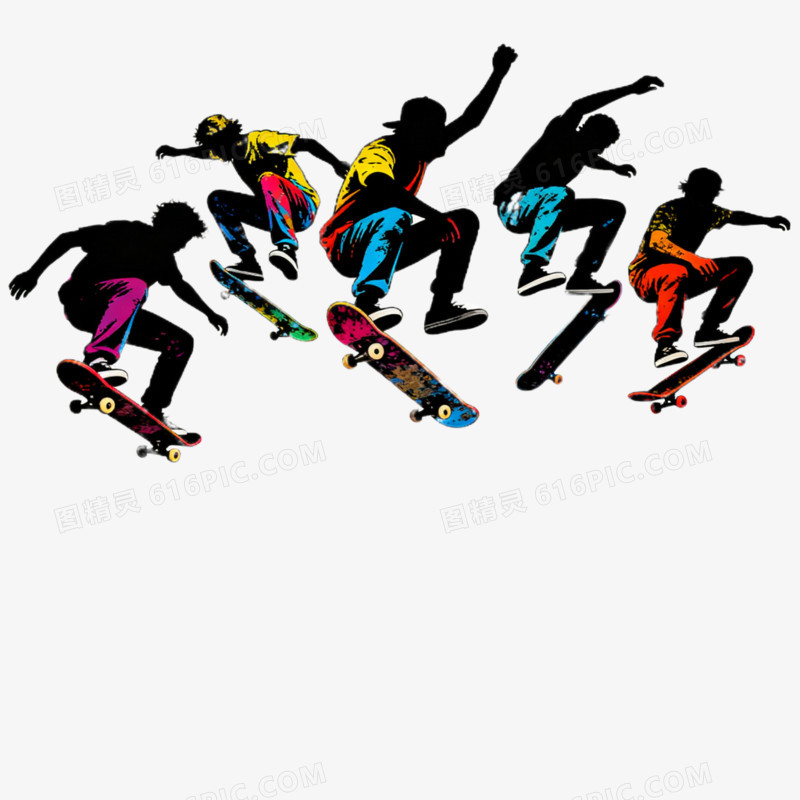 人物剪影免抠元素