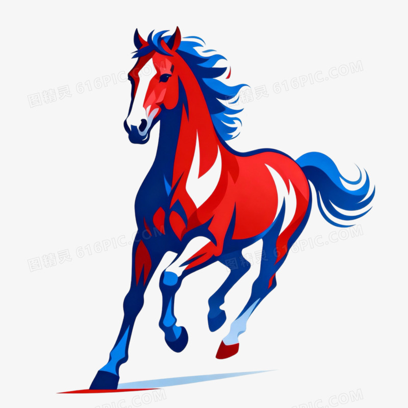 动物马形象免抠元素