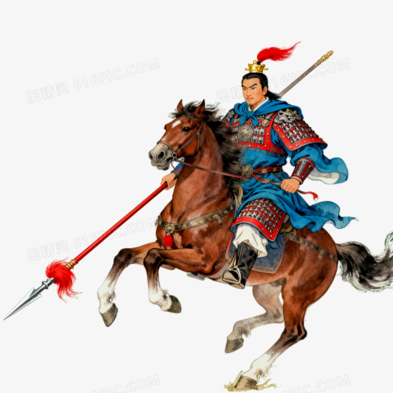 历史人物岳飞免抠元素