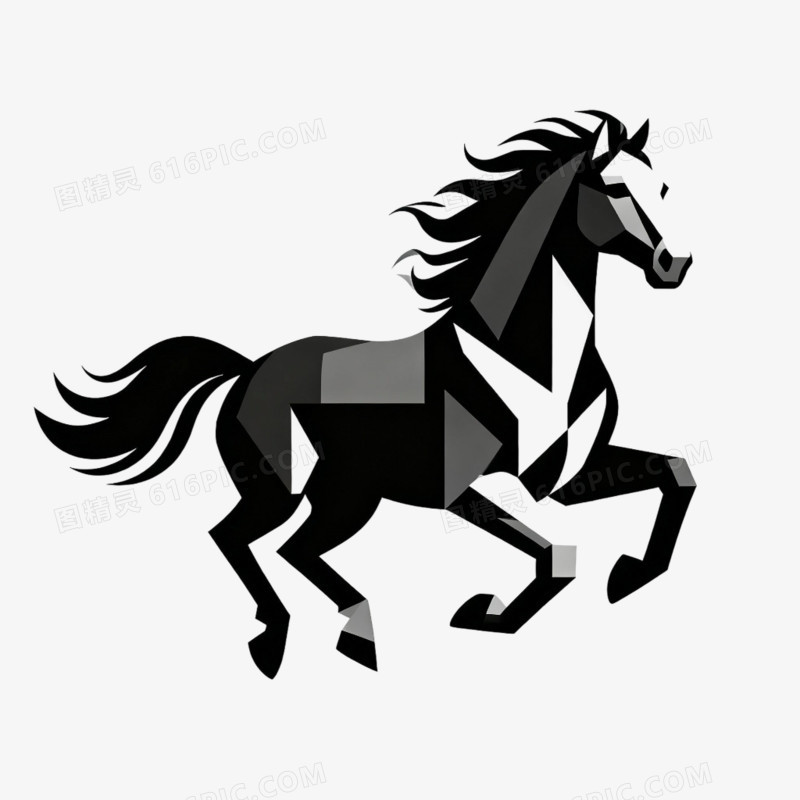 动物马形象免抠元素
