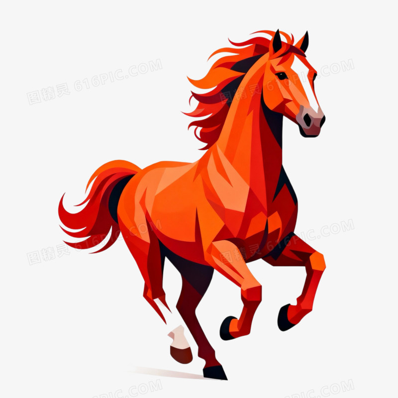 动物马形象免抠元素