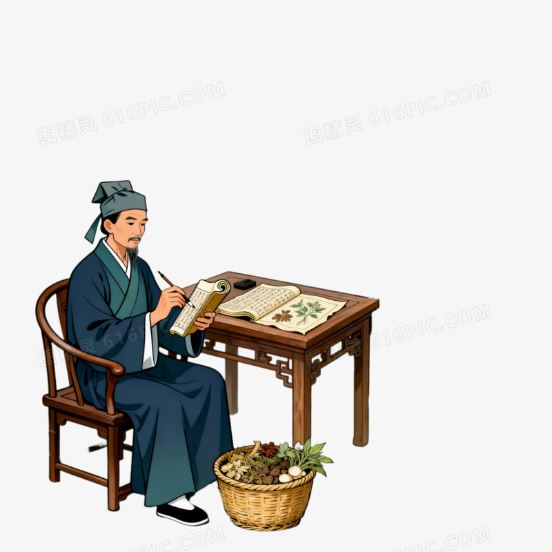 历史人物李时珍免抠元素