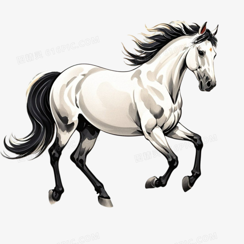 动物马形象免抠元素