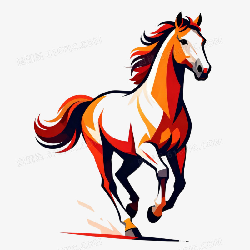 动物马形象免抠元素