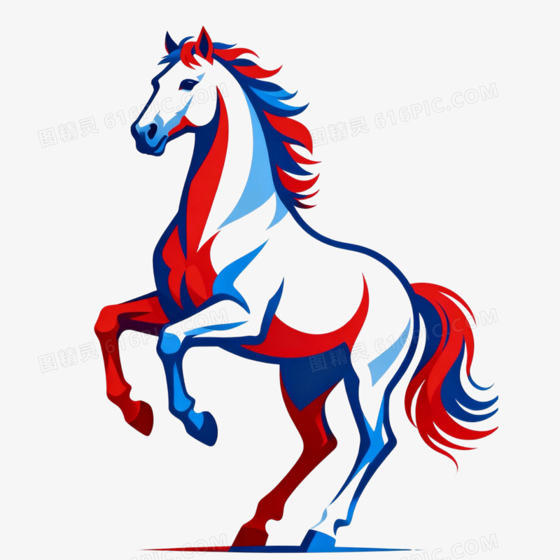 动物马形象免抠元素