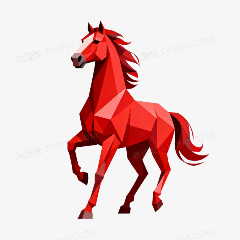 动物马形象免抠元素
