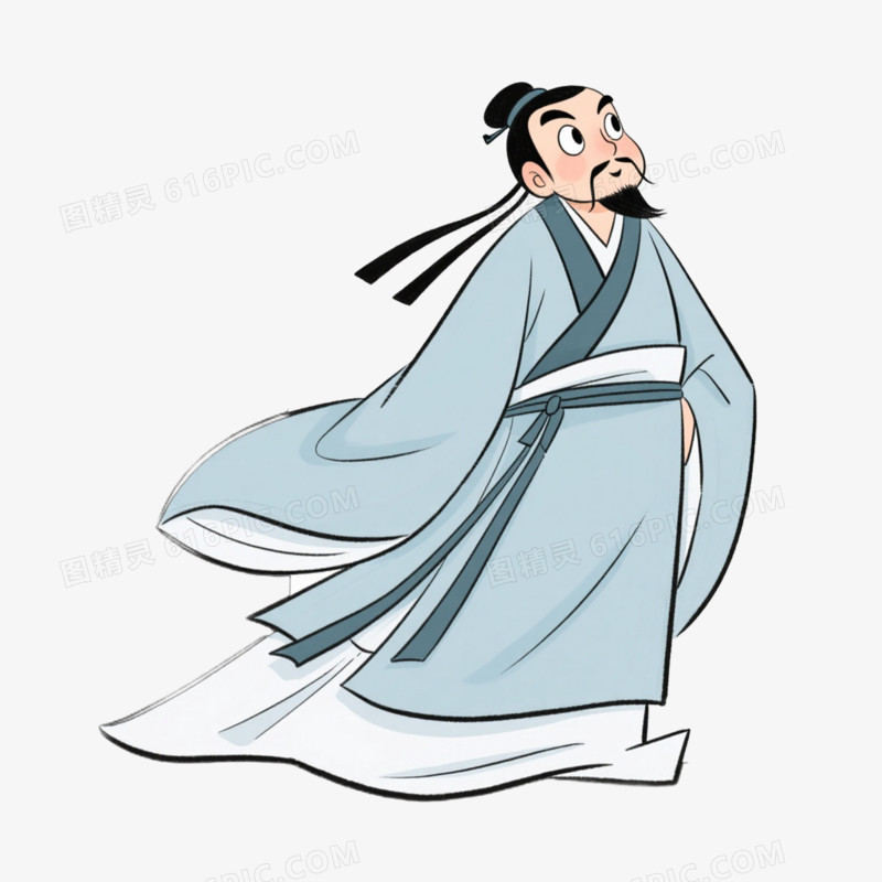 历史人物李白免抠元素