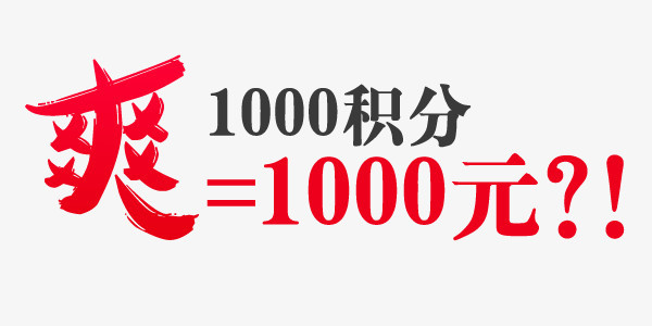 1000积分