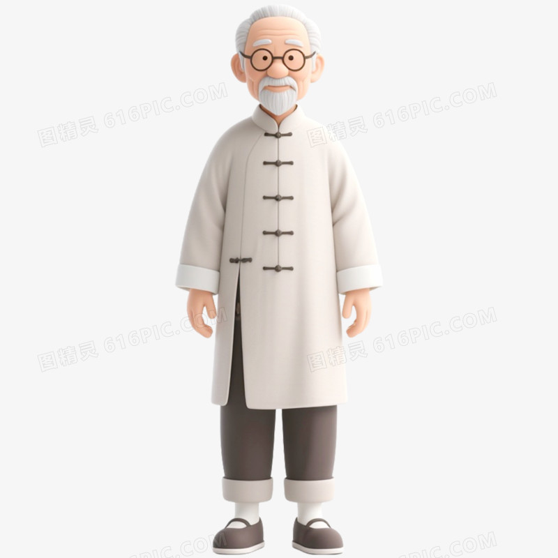 3D立体医生职业形象免抠元素