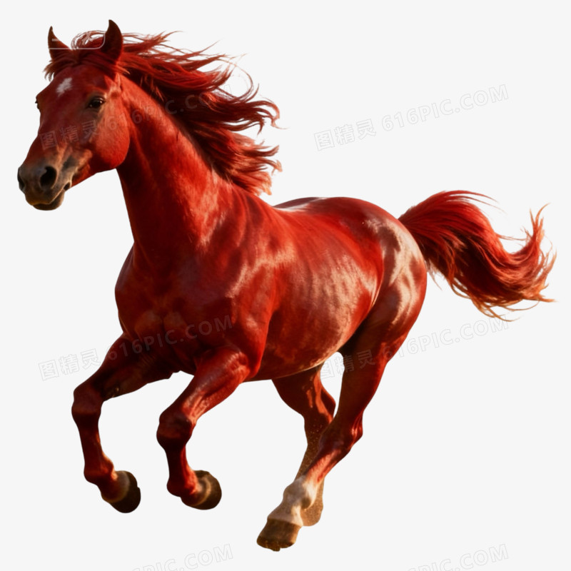 实拍动物马形象免抠元素