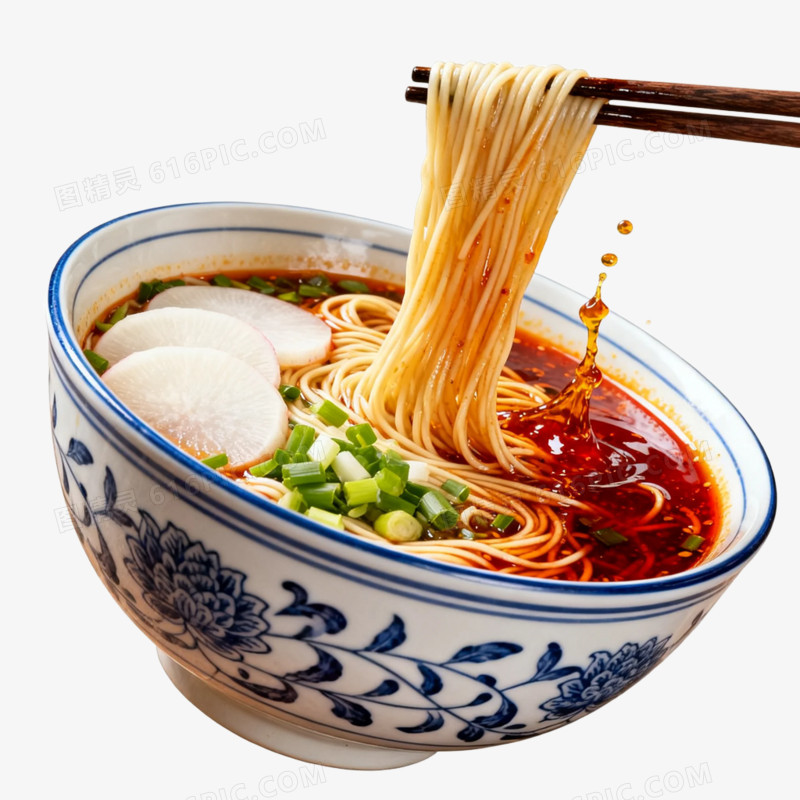 产品实物美食海报素材兰州拉面免抠元素