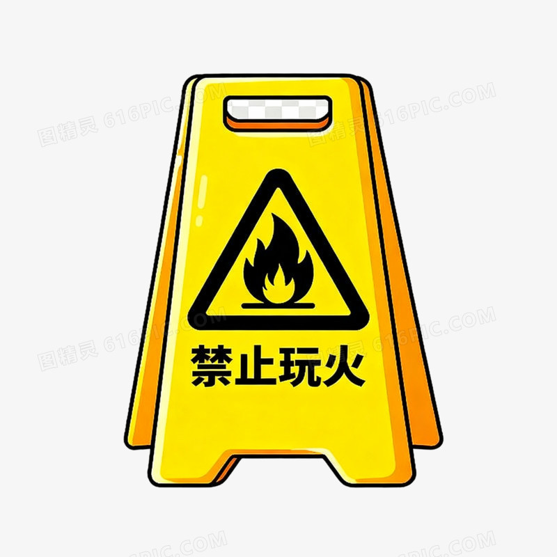 卡通手绘风格消防安全免抠元素