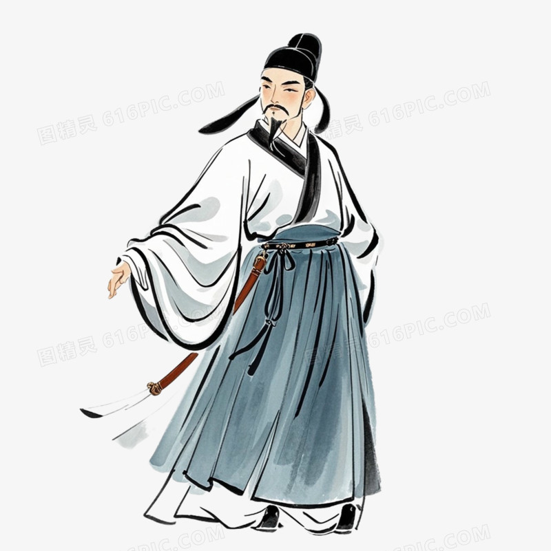 中国风历史人物免抠元素