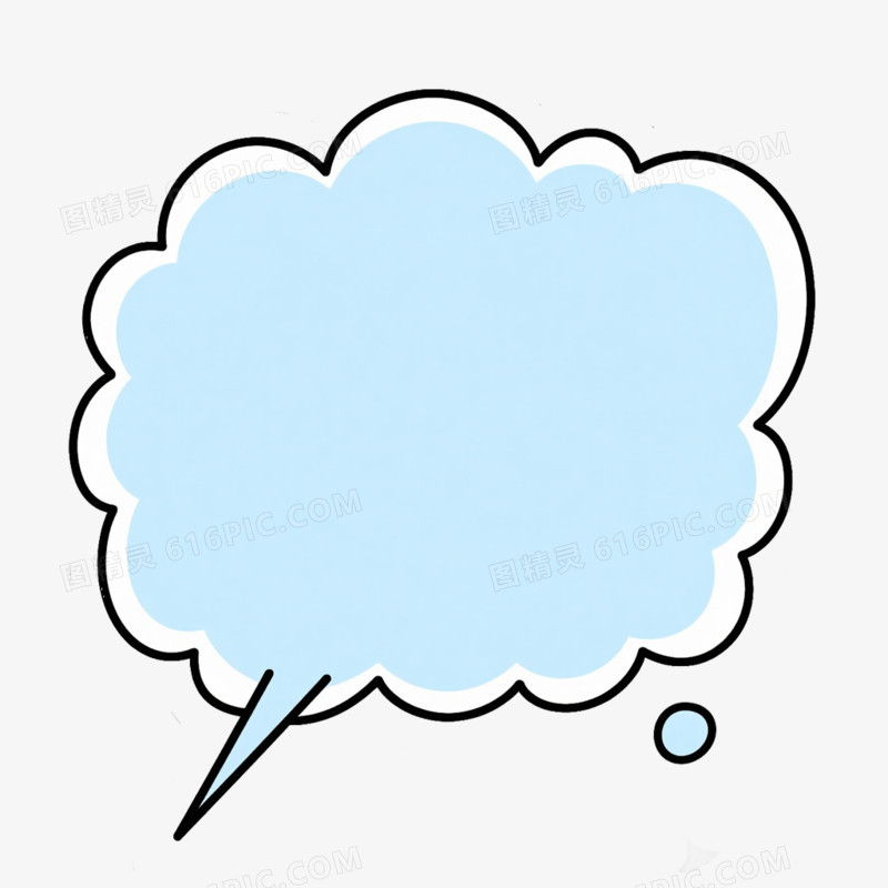 气泡框手绘卡通免抠元素