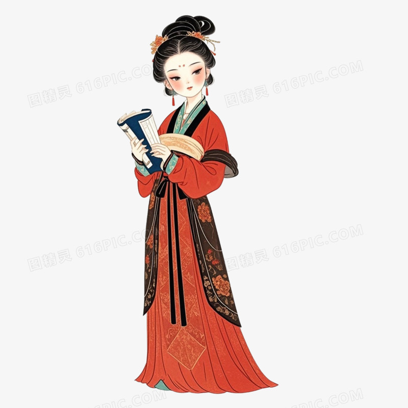 中国风历史人物免抠元素