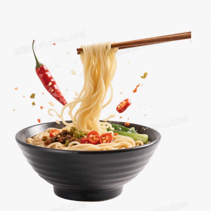 美食海报素材面条免抠元素