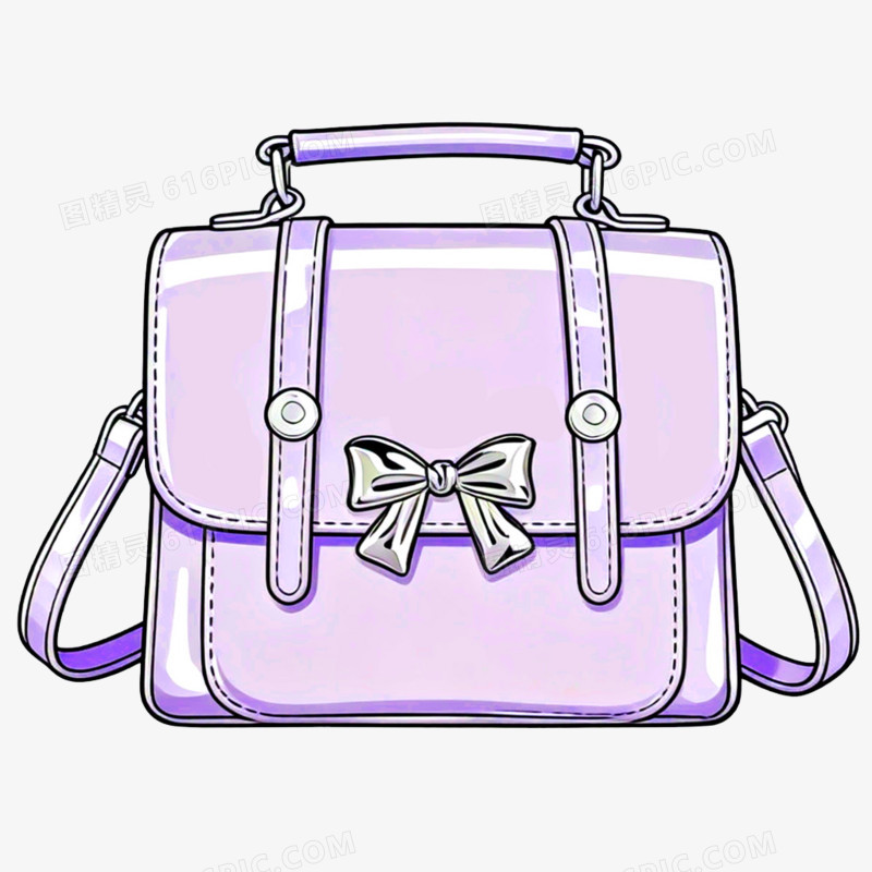 卡通手绘女士包包免抠素材