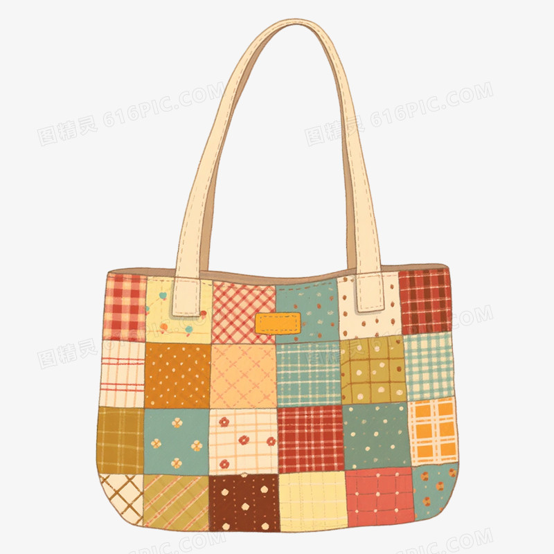 卡通手绘女士包包免抠素材