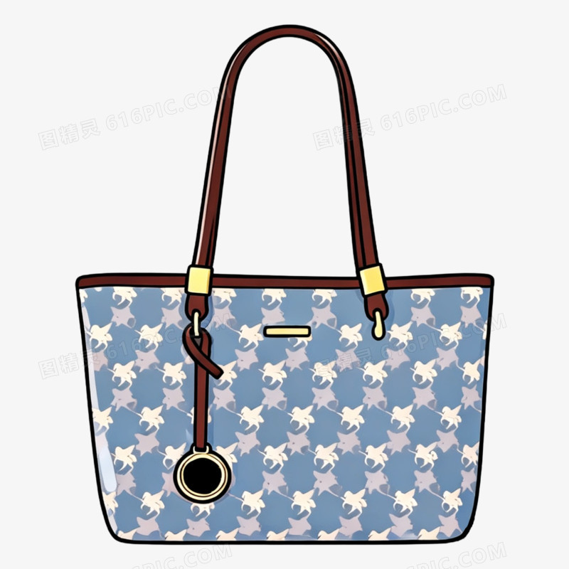 卡通手绘女士包包免抠素材