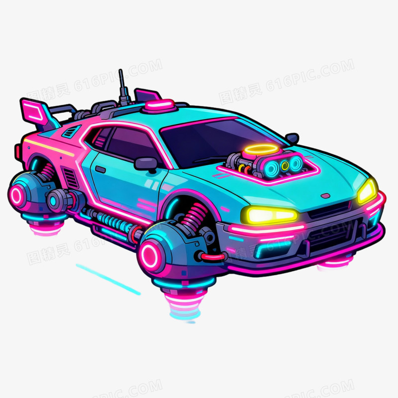 赛博朋克风格元素免抠元素