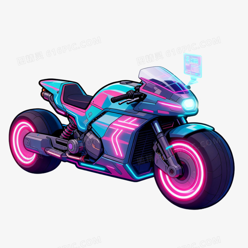 赛博朋克风格元素免抠元素