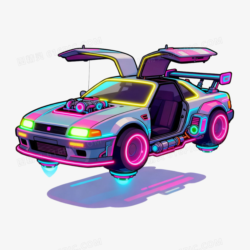 赛博朋克风格元素免抠元素