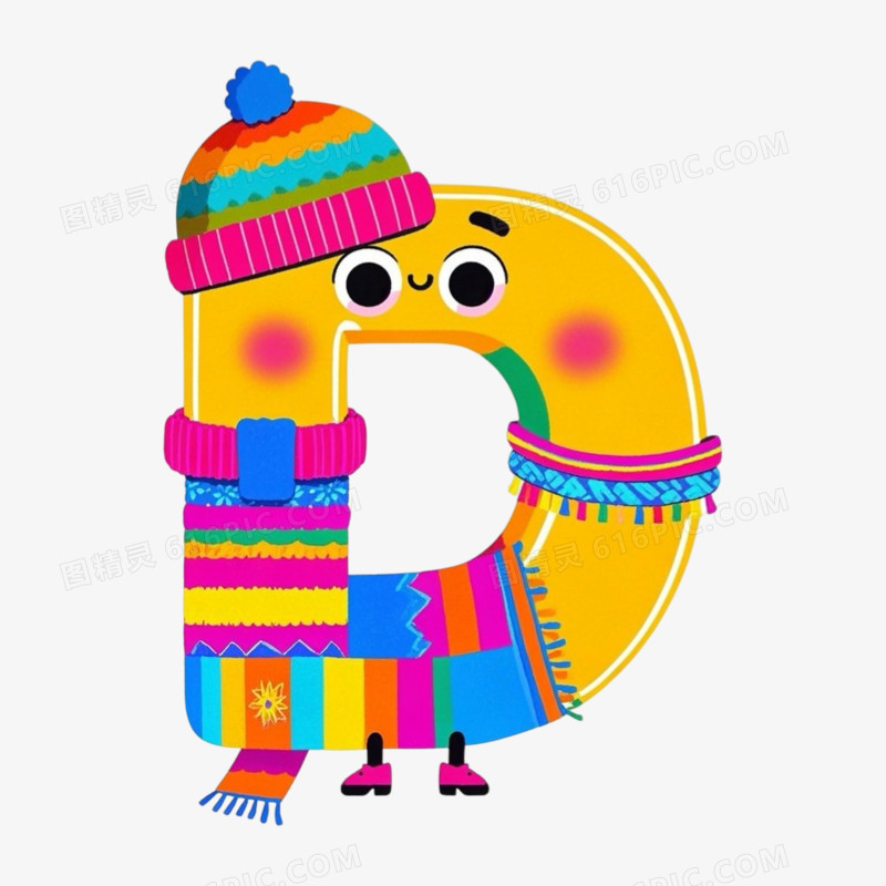 创意英文字母D设计艺术字