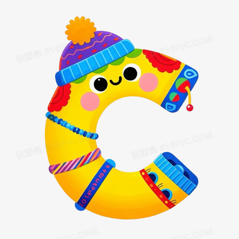 创意英文字母C设计艺术字