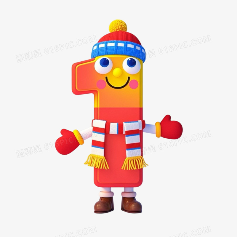 创意彩色阿拉伯数字0123456789艺术字设计