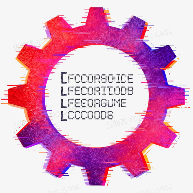 赛博朋克风边框免抠元素