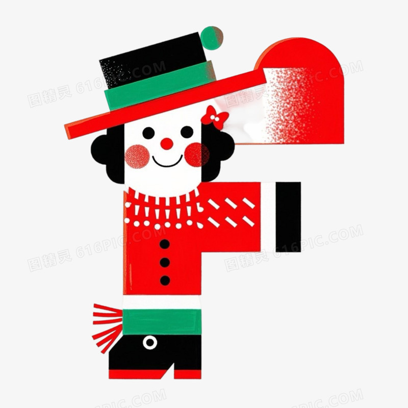 创意英文字母F设计艺术字