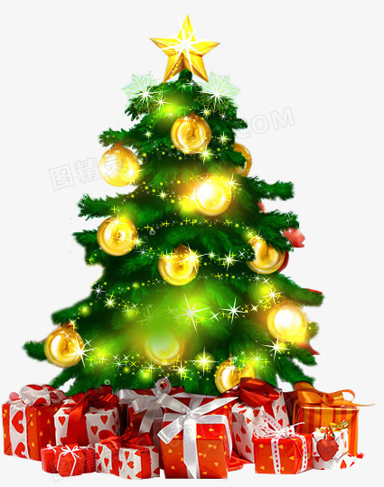 圣诞树与礼物盒