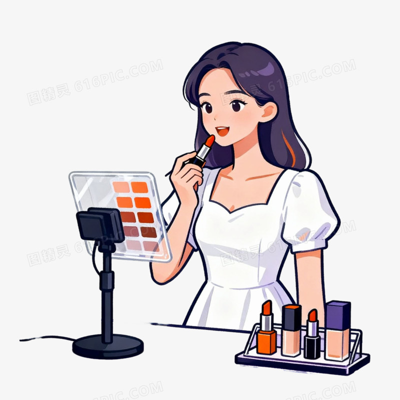 卡通手绘风格直播带货免抠元素