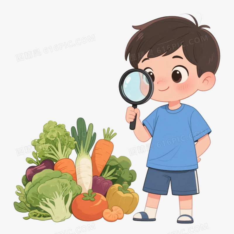 卡通插画风食品安全免抠元素