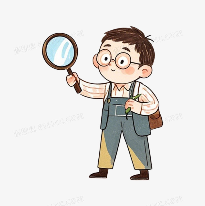 食品安全放大镜检测免抠元素