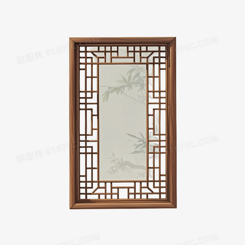 中国风传统古典窗户免抠元素