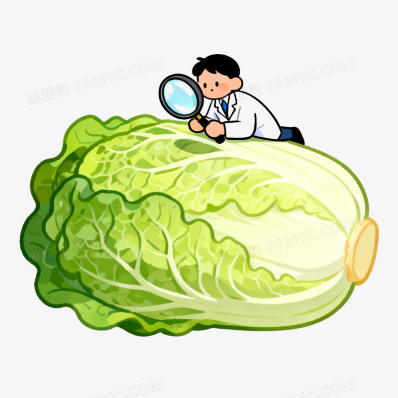 食品安全放大镜检查免抠元素