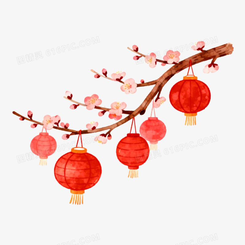 元宵节灯笼免抠元素