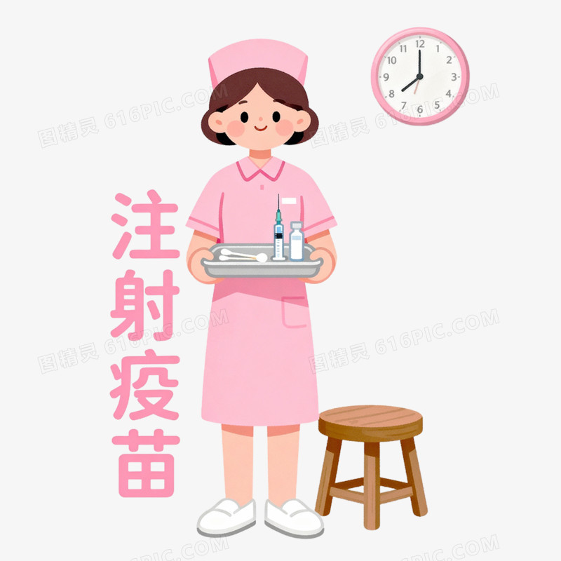 卡通手绘预防流感免抠元素