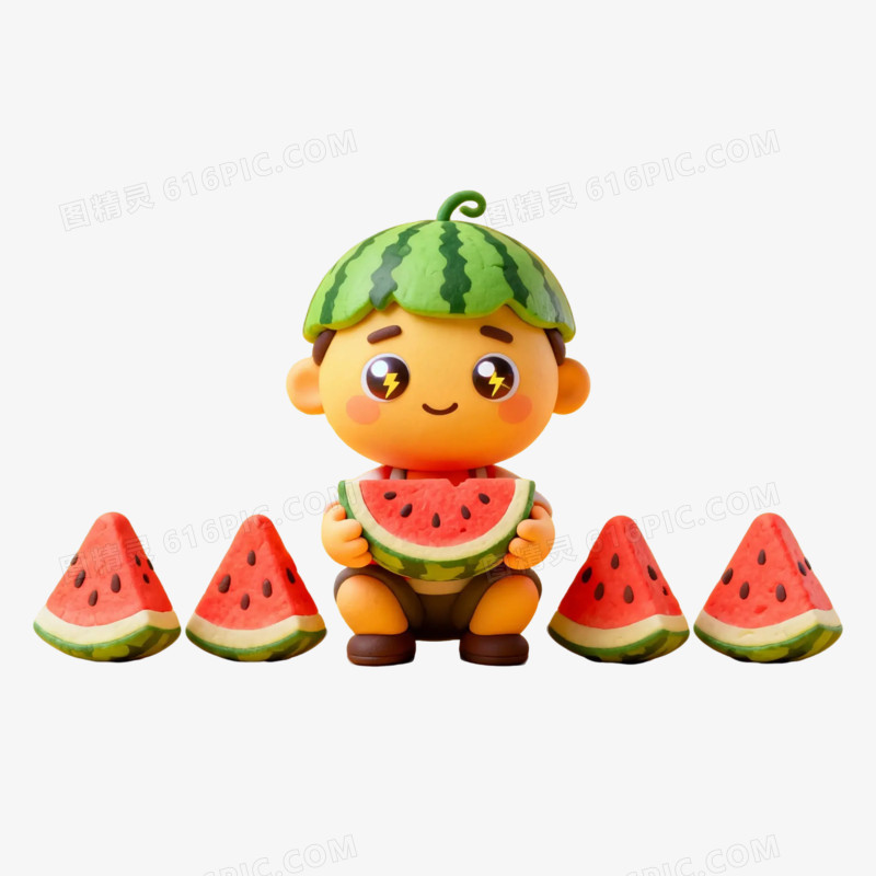 3D黏土圆滚滚Emoji脸路人基础吃瓜