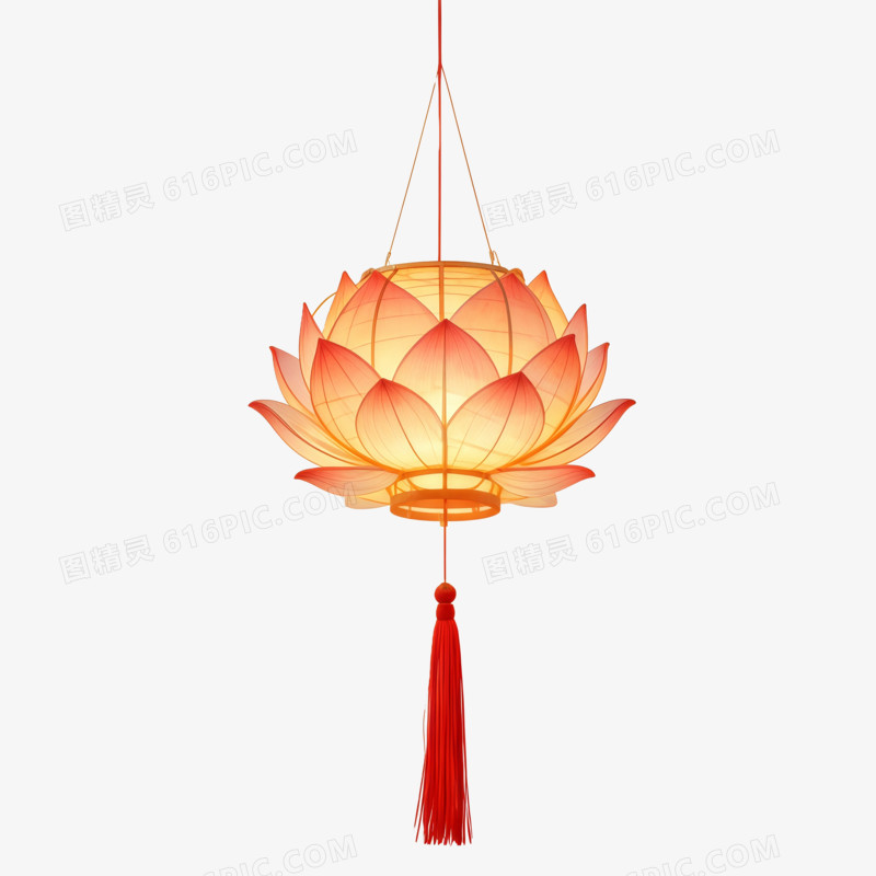 中式提花灯ai免抠元素