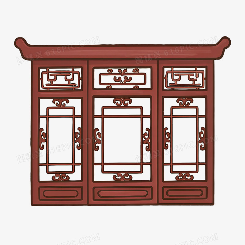 中式古典边框ai免抠元素