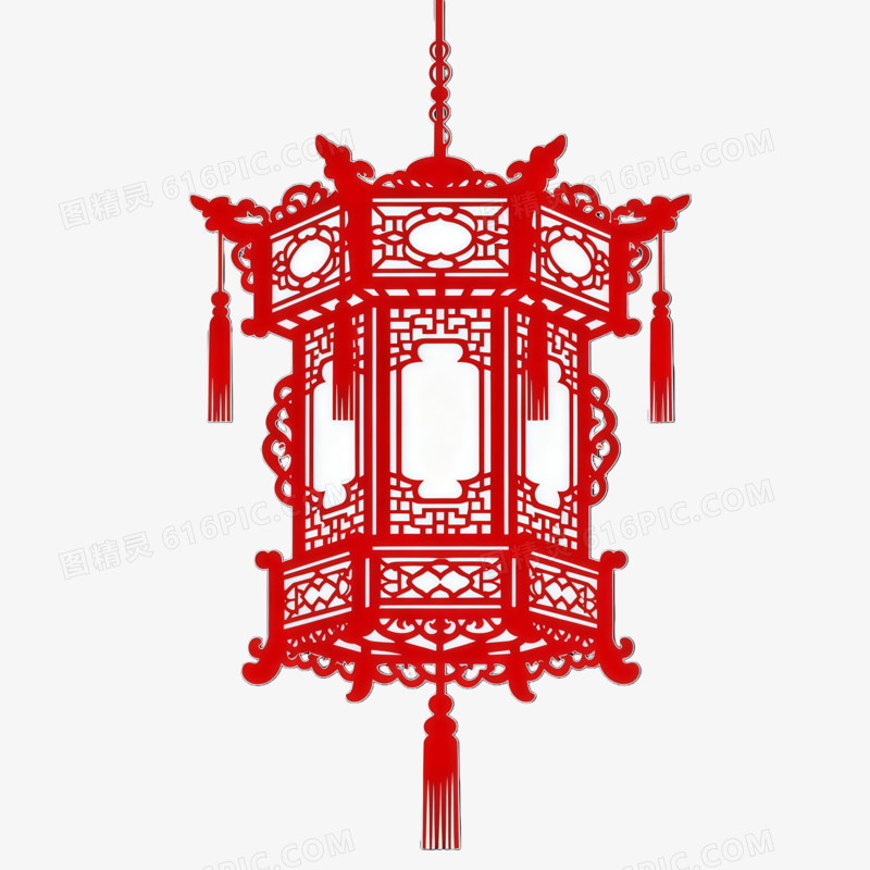镂空花灯ai免抠元素