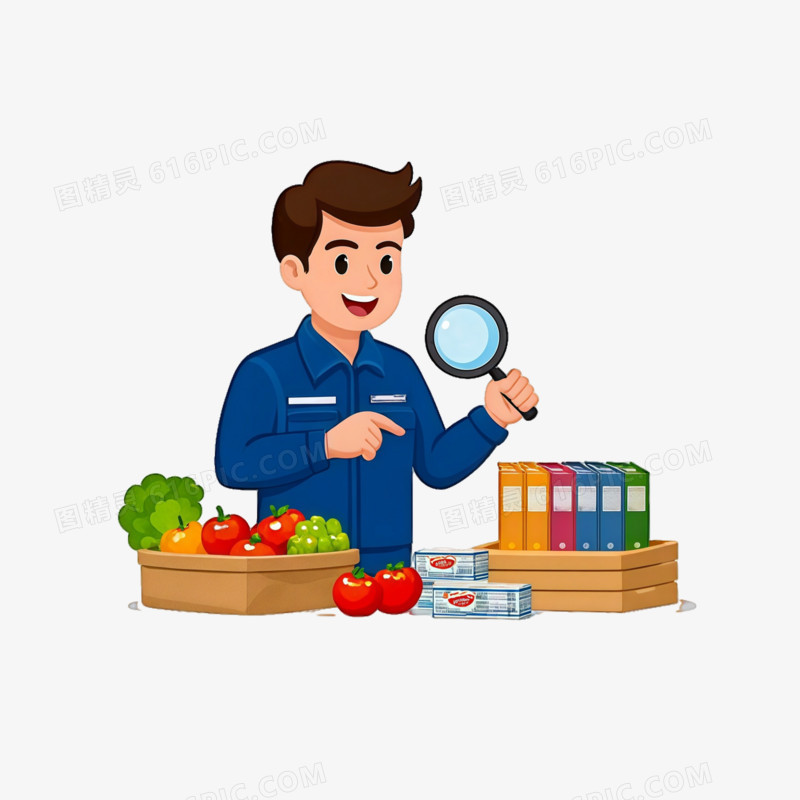 食品工作人员检疫ai免抠元素